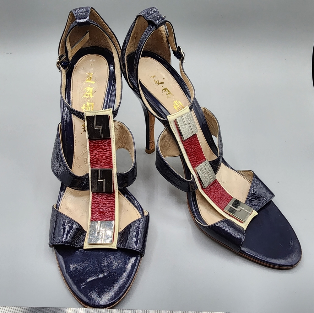 L.A.M.B‎ Gwen Stefani Peep Toe Heels. Size 9.